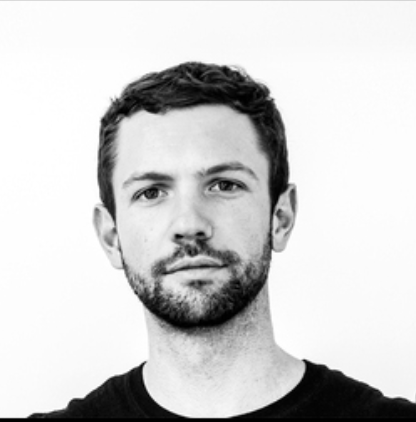 Photo of Adam Harvey in black and white